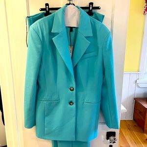 River Island Aqua Blue Suit : Jacket and Pants